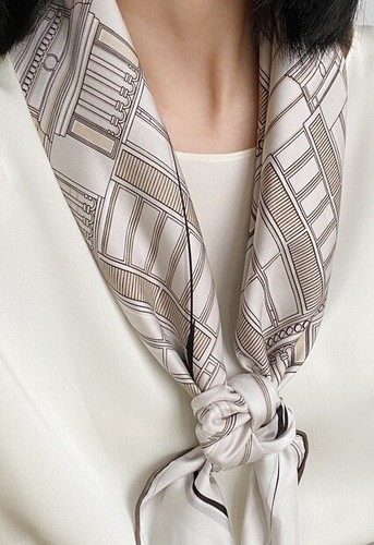 Sciarpa fasciatoio seta - , twill